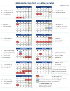 hebron public schools calendar