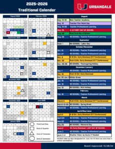 Urbandale Schools calendar
