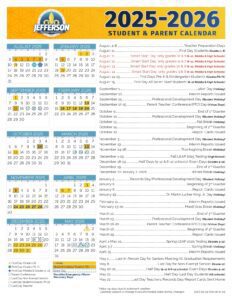 jefferson parish schools calendar