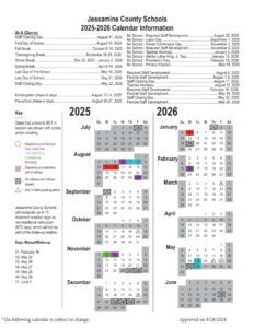 Jessamine County Schools calendar