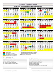 Johnson County Schools calendar ky