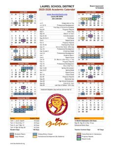 Laurel School District calendar