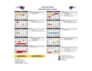Linden City Schools CALENDAR