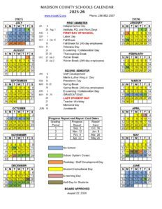 mcss madison county school system calendar