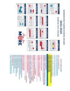 morehouse parish schools calendar