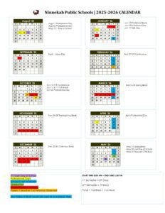 Ninnekah Public Schools calendar