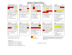 rham calendar