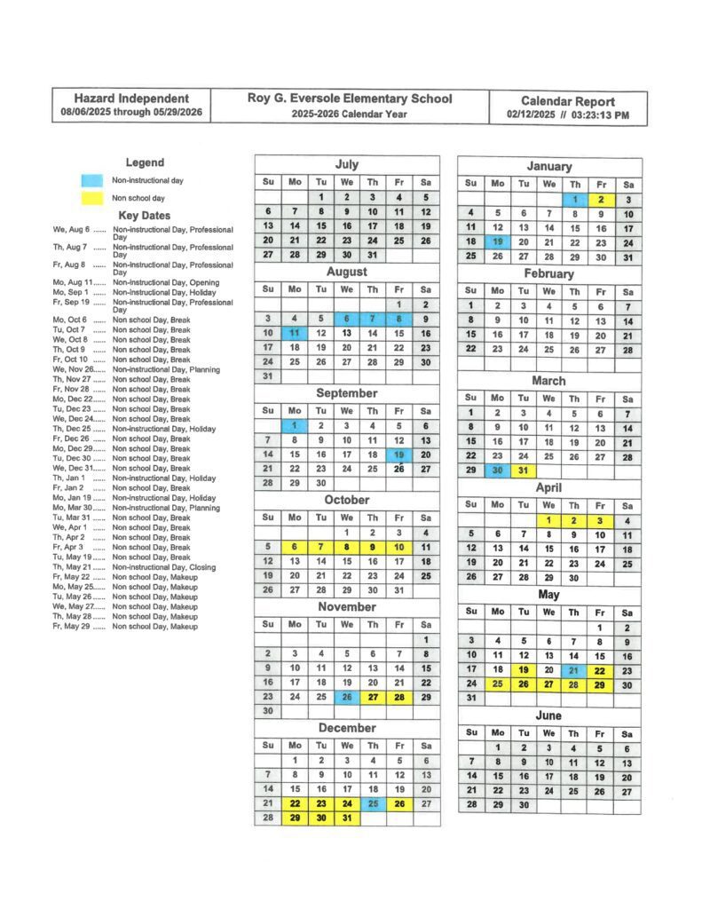 Roy G. Eversole Elementary School 25-26
