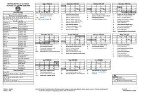 Seymour Public Schools calendar