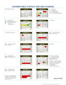 shawnee schools calendar