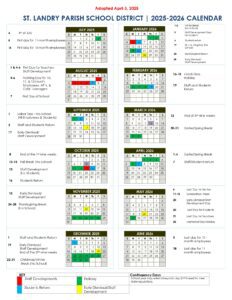 St. Landry Parish School Board CALENDAR