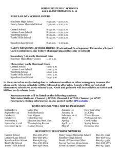 simsbury public schools calendar