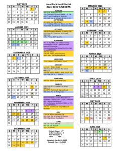 Umatilla School District 25-26, 1 CALENDAR