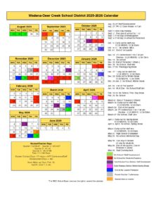 Wadena-Deer Creek School District CALENDAR