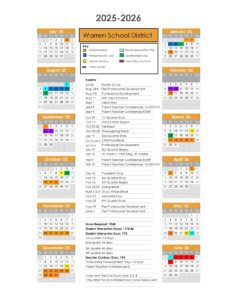 Warren School District - calendar