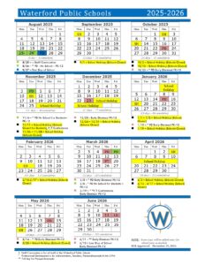Waterfront Schools Calendar 25-26