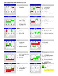 West Baton Rouge Schools wbr calendar