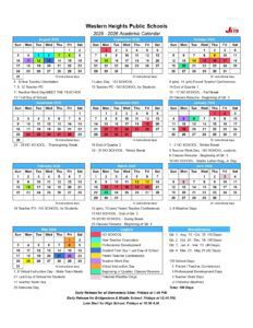 Western Heights School District CALENDAR