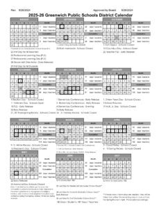 greenwich public schools calendar