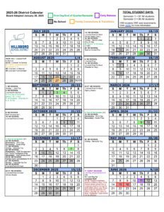 hillsboro school calendar