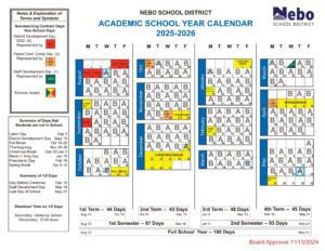 NEBO SCHOOL CALENDAR