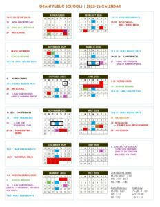 Grant Public Schools _ calendar