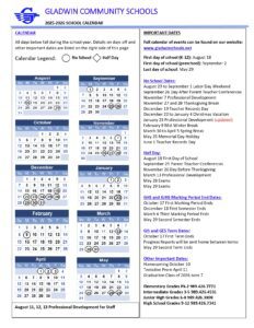 Gladwin Community Schools 25-26 mi