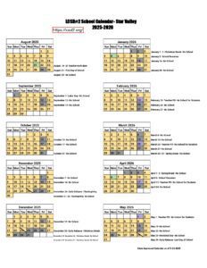 LCSD#2 School Calendar-Star Valley