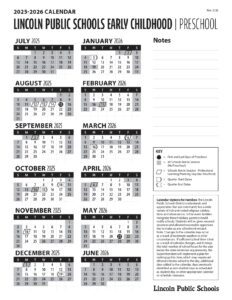 Lincoln Public Schools Early Childhood Preschool 25-26