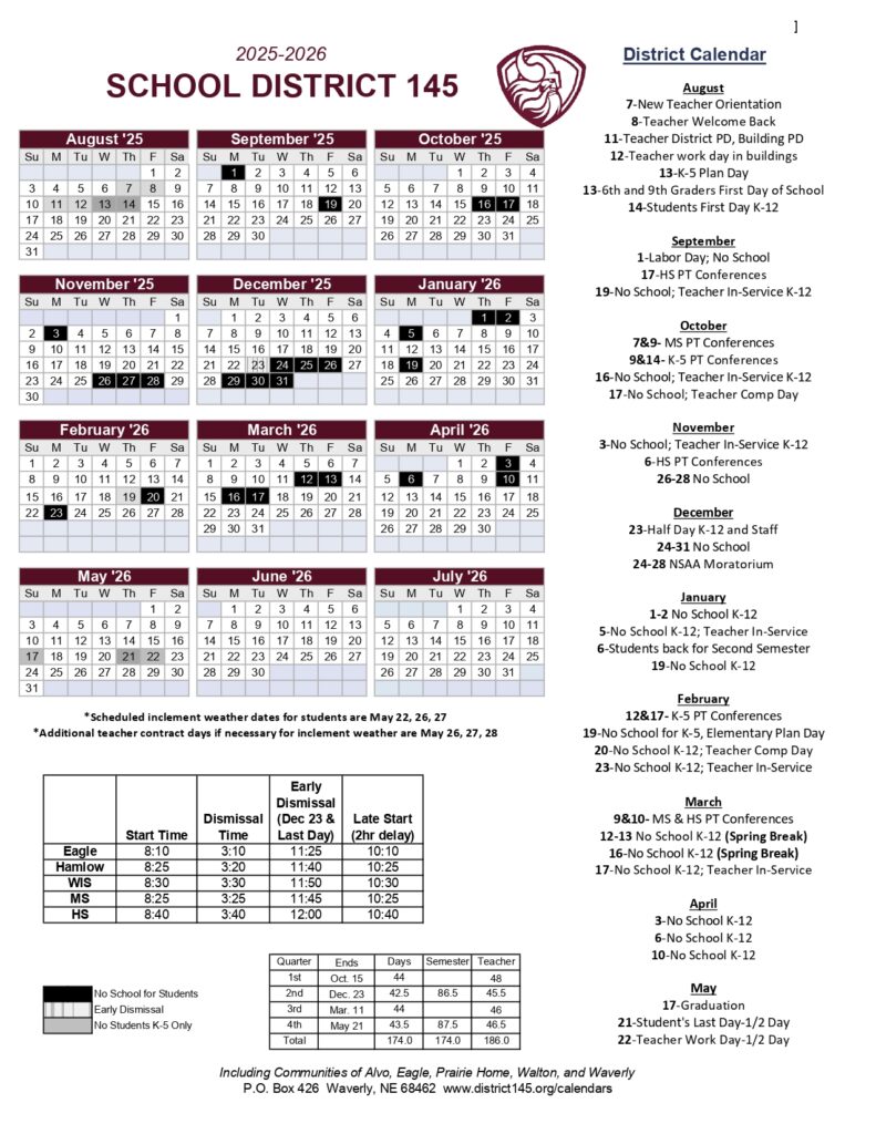 SCHOOL DISTRICT 145 25-26