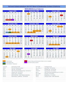 School Administrative Unit 67 Bow & Dunbarton School Districts, 25-26