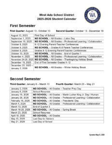 West Ada School District 25-26