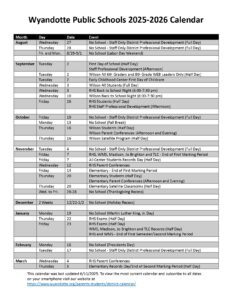 Wyandotte Public Schools 25-26, 1