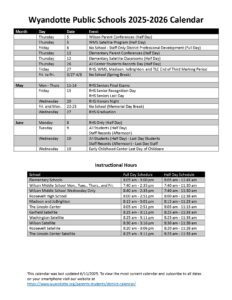 Wyandotte Public Schools 25-26, 1