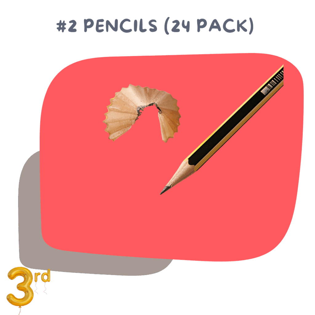 #2 Pencils (24 pack) Daily writing and math work