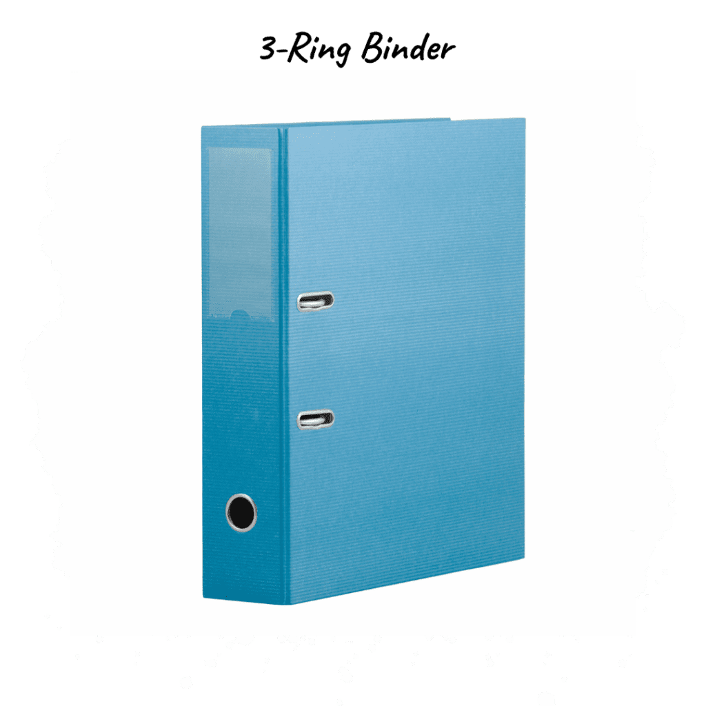 3-Ring Binder (1.5 inch) – Helps organize worksheets and study materials