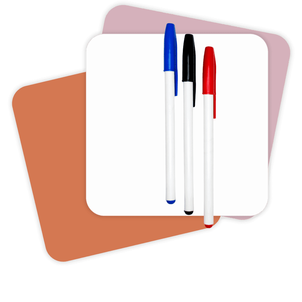 Blue, Black, and Red Pens
