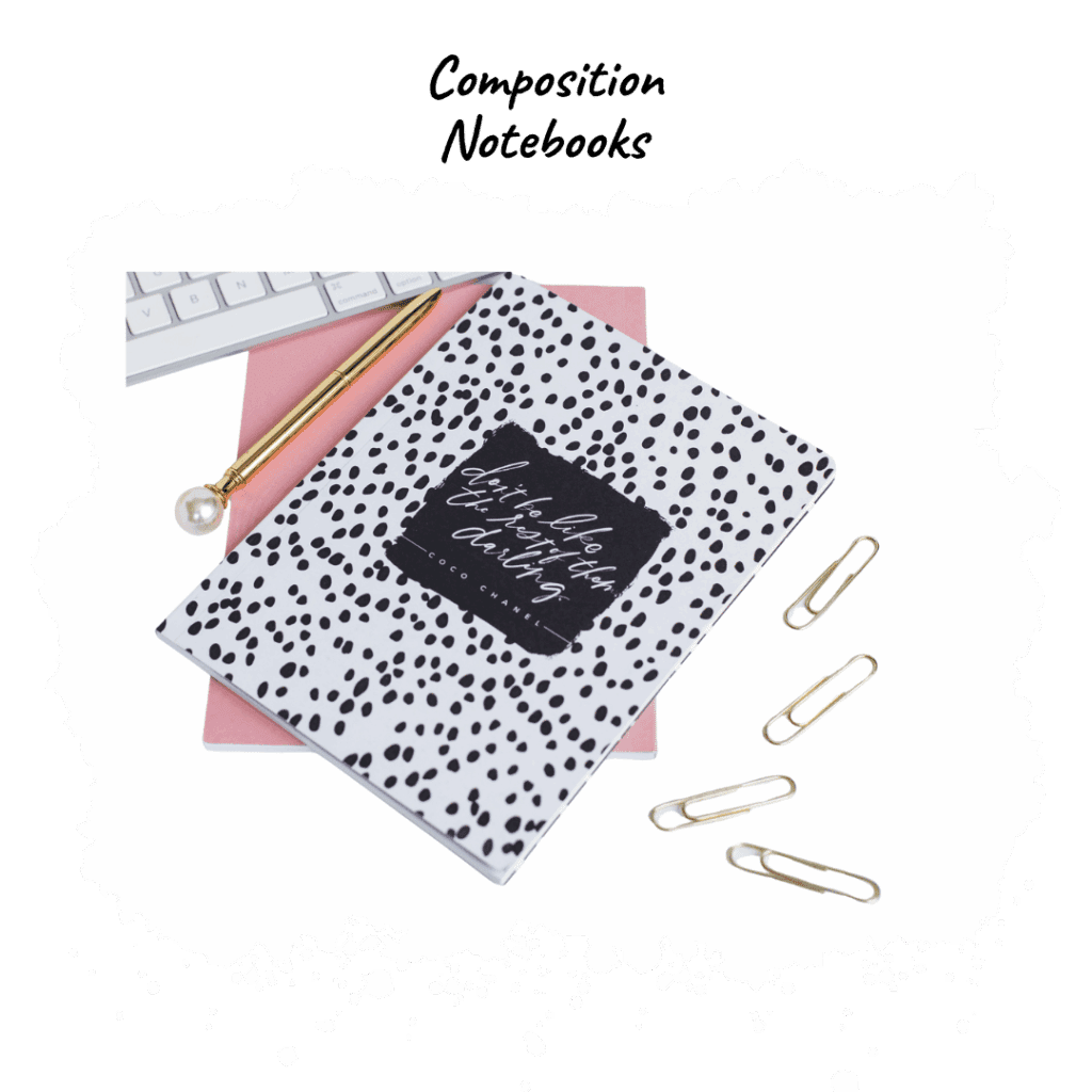 Composition Notebooks (2) – Ideal for journals and creative writing