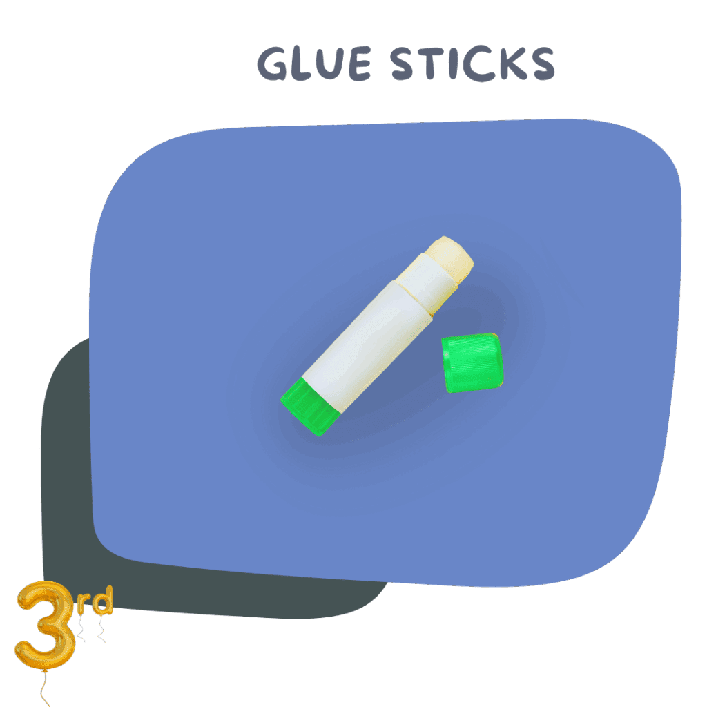 Glue Sticks (4–6) – Mess-free gluing for projects