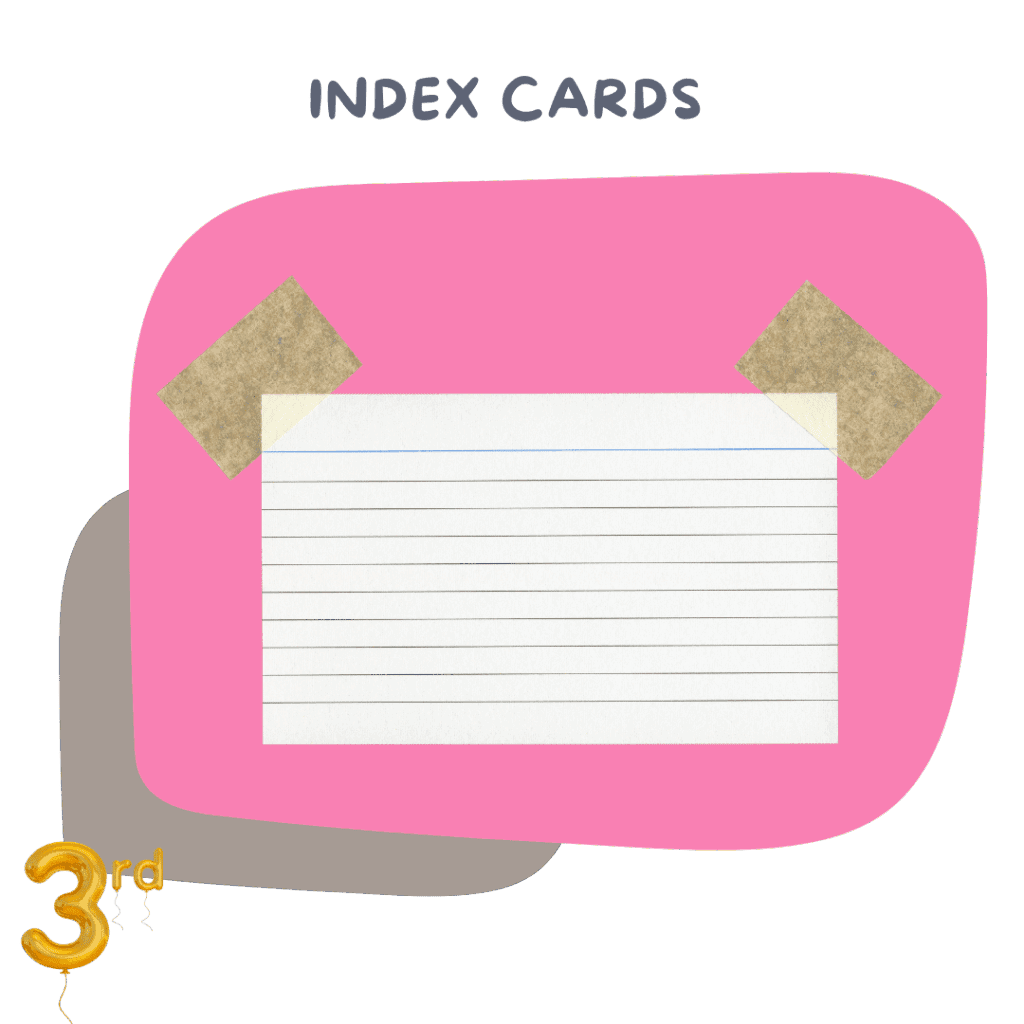 Index cards (ruled, 100 pack)