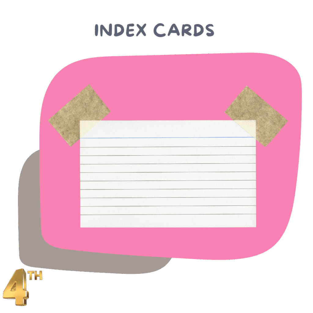 Index cards (ruled, 100 pack)