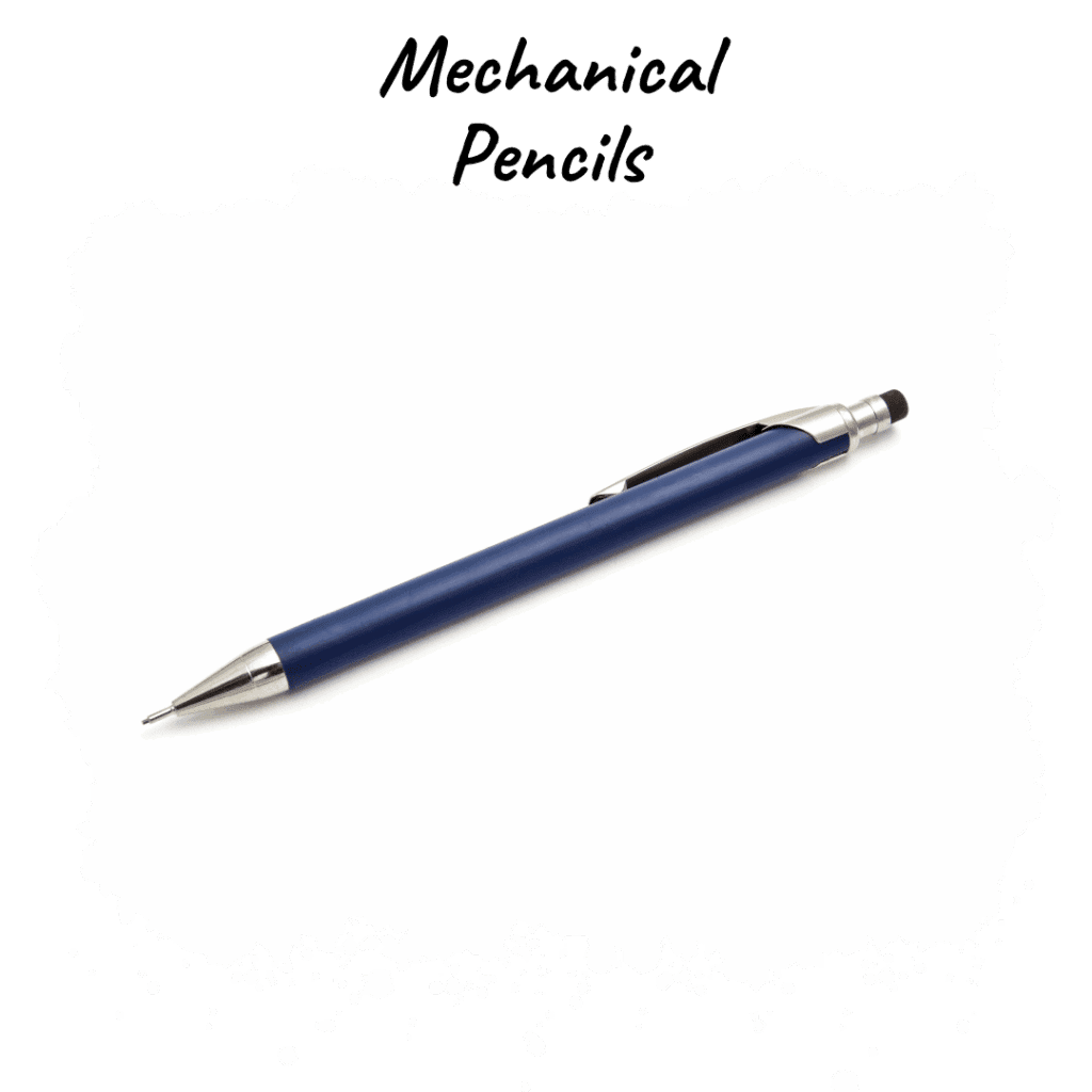 Mechanical Pencils (optional) – For neat, long-lasting writing