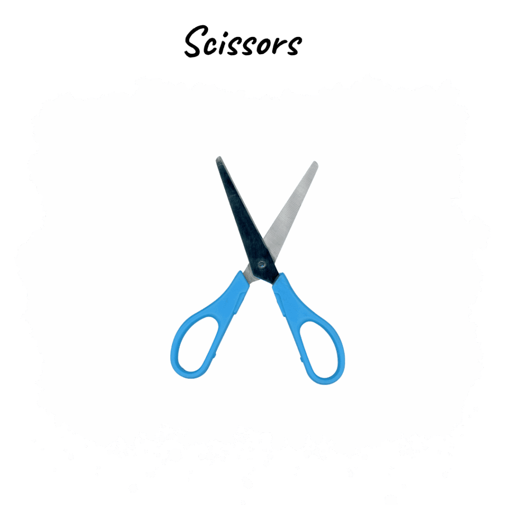 Scissors (7-inch, student-safe) – For cutting projects and assignments