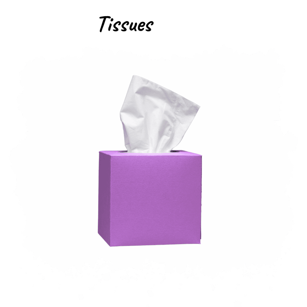 Tissues (1–2 boxes) – Keeps students prepared for everyday needs
