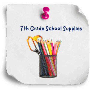 7th grade school supply list