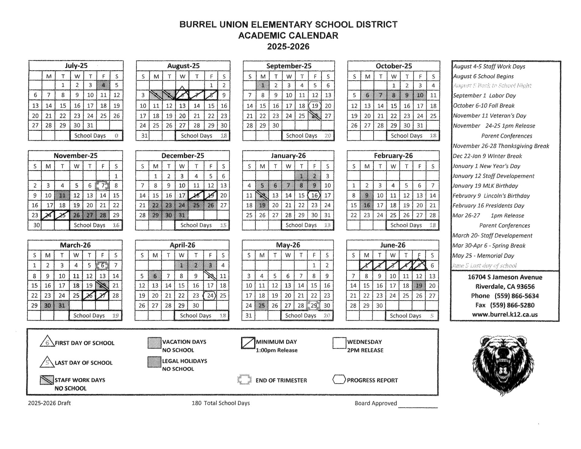 Burrel Union Elementary School District 26-27 Revised PDF