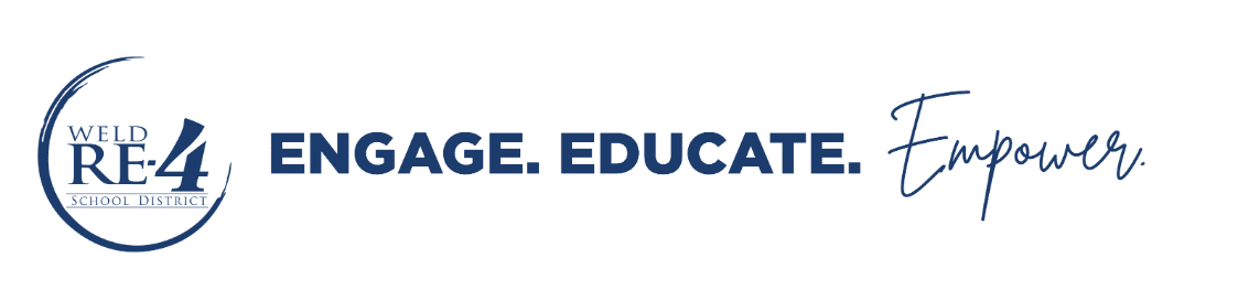 Weld RE-4 School District 26-27 Calendar Updates Logo