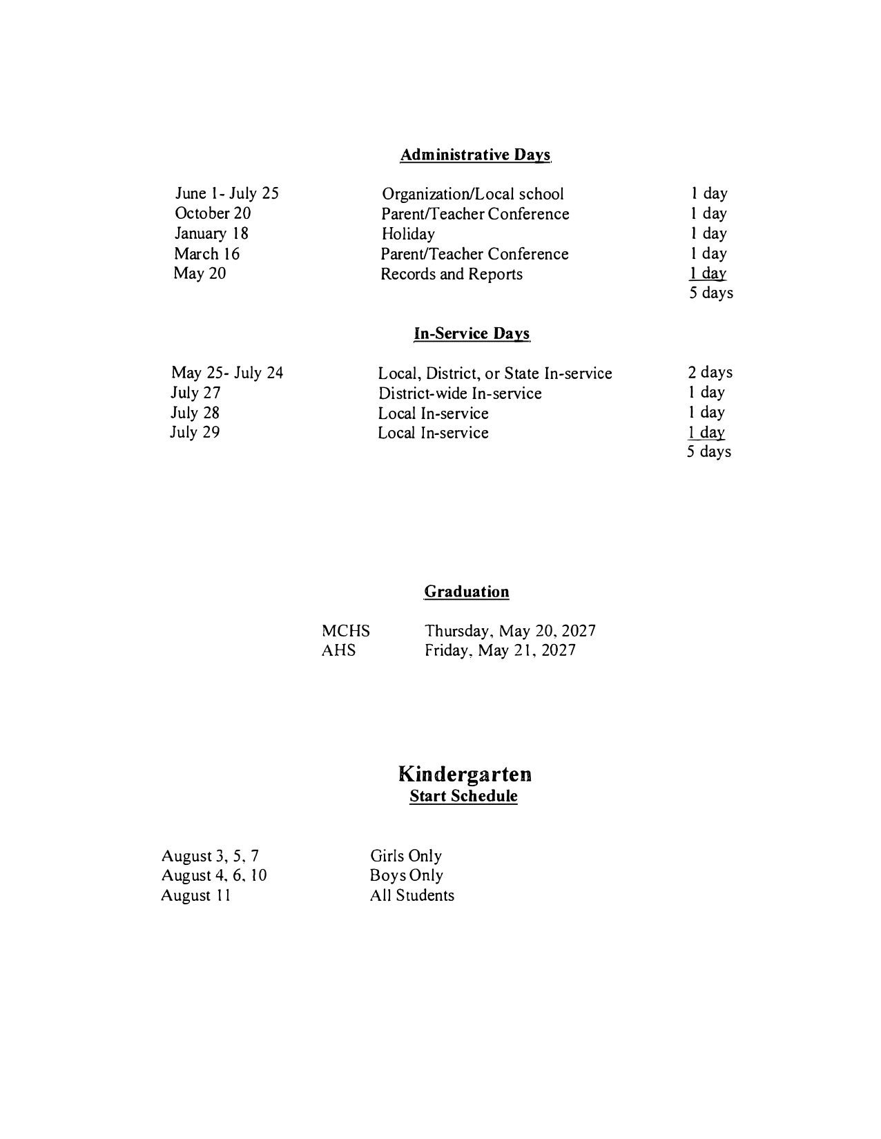 McNairy County Schools   TN Calendar 26-27 [PDF]