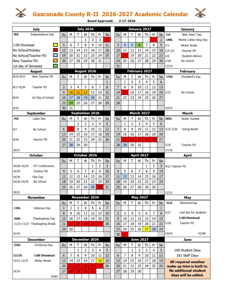 Gasconade County R-II 2026-2027