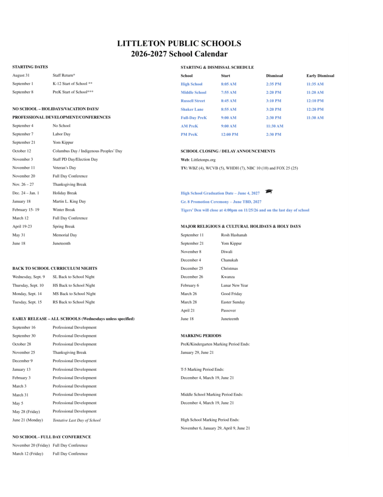 Littleton Public Schools 26-27 Calendar (2)